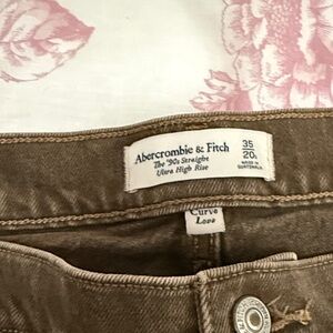 Abercrombie & Fitch Women's Brown Straight Jean
